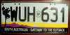South Australia Gateway To The Outback License Plate