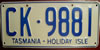 Tasmania Holiday Isle License Plate