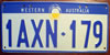 Western Australia License Plate