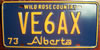 Alberta Ham Radio License Plate