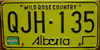 Alberta License Plate