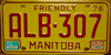 Manitoba License Plate