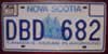 Nova Scotia Canada's Ocean Playground Bluenose License Plate