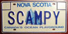 Nova Scotia Vanity License Plate