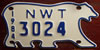 Northwest Territories Baby Bear Motorcycle License Plate