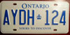 Ontario Graphic License Plate