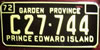 Prince Edward Island 1972 Commercial License Plate