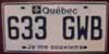 Québec License Plate