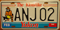 Yukon Miner Klondike License Plate