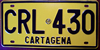 Cartegena Colombia License Plate