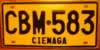 Cienaga Colombia South America License Plate