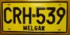 Melgar Colombia South America License Plate