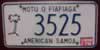 American Samoa License Plate