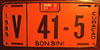 Curacao Bon Bini 1989 License Plate