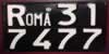 Roma License Plate