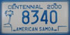 American Samoa License Plate