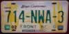 Baja California Norte Mexico License Plate