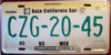 Baja California Sur License Plate