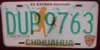 Chihuahua Mexico License Plate