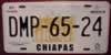 Chiapas Mexico License Plate