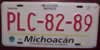 Michoacn New Style License Plate