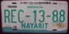 Nayarit Mexico License Plate