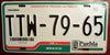 Puebla Full Graphic License Plate