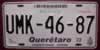 Querétaro Mexico License Plate