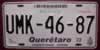 Quertaro Mexico License Plate