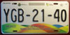 Veracruz Rainbow License Plate
