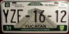 Yucatn Reflective License Plate