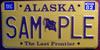 Alaska 1982 Sample License Plate