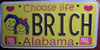 Alabama Choose Life License Plate