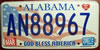Alabama God Bless America License Plate