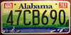Alabama New License Plate