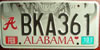 Alabama University of Alabama License Plate