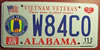 Alabama Vietnam Veteran License Plate