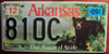 Arkansas Black Bear License Plate