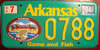Arkansas Game And Fish License Plate