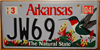 Arkansas Hummingbird License Plate