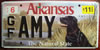 Arkansas Labrador License Plate