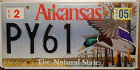 Arkansas Mallard Duck License Plate