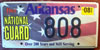 Arkansas National Guard License Plate