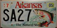 Arkansas Trout License Plate