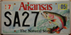 Arkansas Trout Fish Wildlife Environmental License Plate