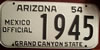 Arizona Mexico Official License Plate