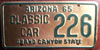 Arizona Classic Car License Plate