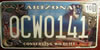 Arizona Conserving Wildlife License Plate