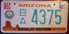 Arizona Navajo Nation Indian License Plate