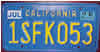 California Classic Blue License Plate